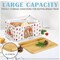 Bread Box with Christmas Decorations, Bread Box with a Bamboo Lid, Kitchen Storage Container Metal Bread Container for Christmas Decorations